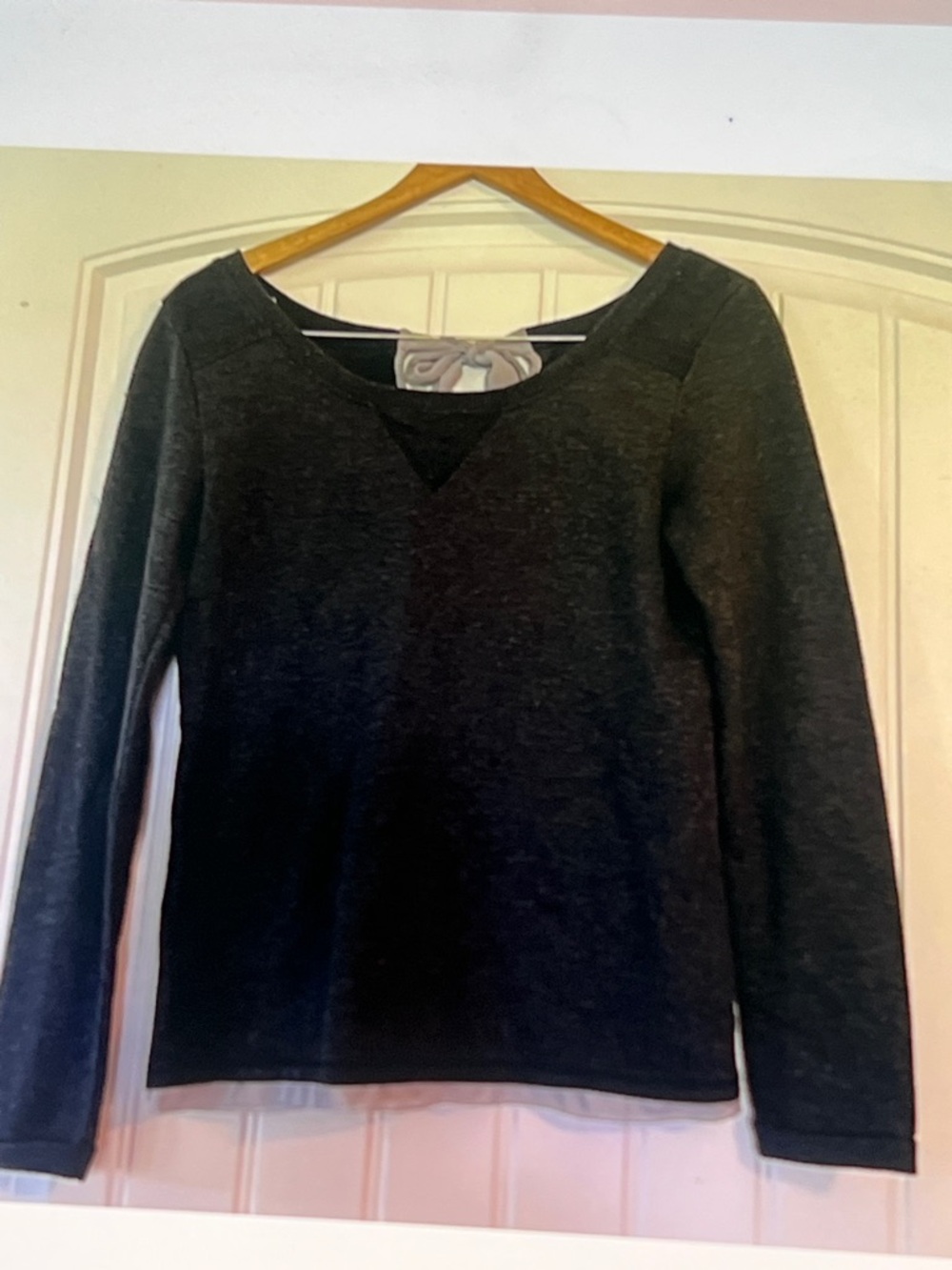Aerie pullover tie back  neck sweater